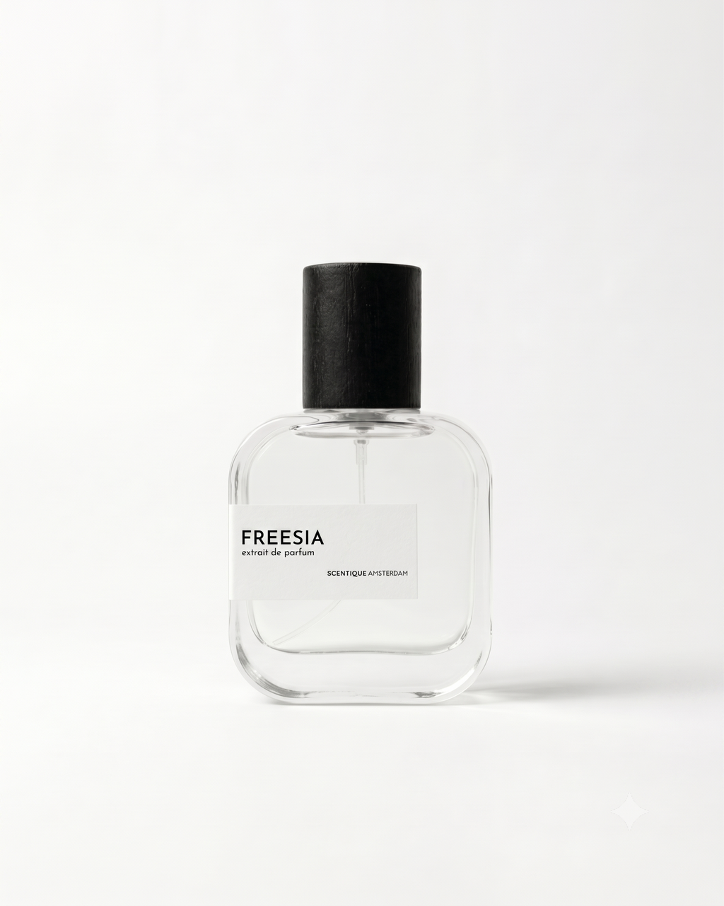 Luxury perfume bottle by Scentique Amsterdam, a high-quality fragrance inspired by BDK Impadia, reflecting a fresh, fruity, and avant-garde aesthetic. Perfume dupe of BDK Impadia for only €39,95