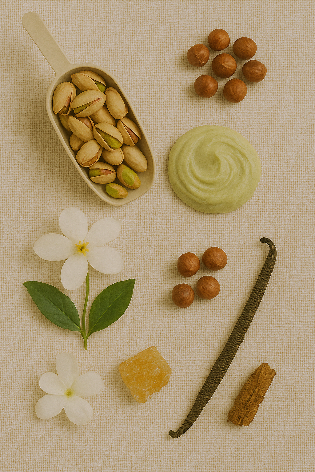 Geurnoten Kayali Pistachio Gelato, een geur geïnspireerd op. Een goedkoper alternatief. 