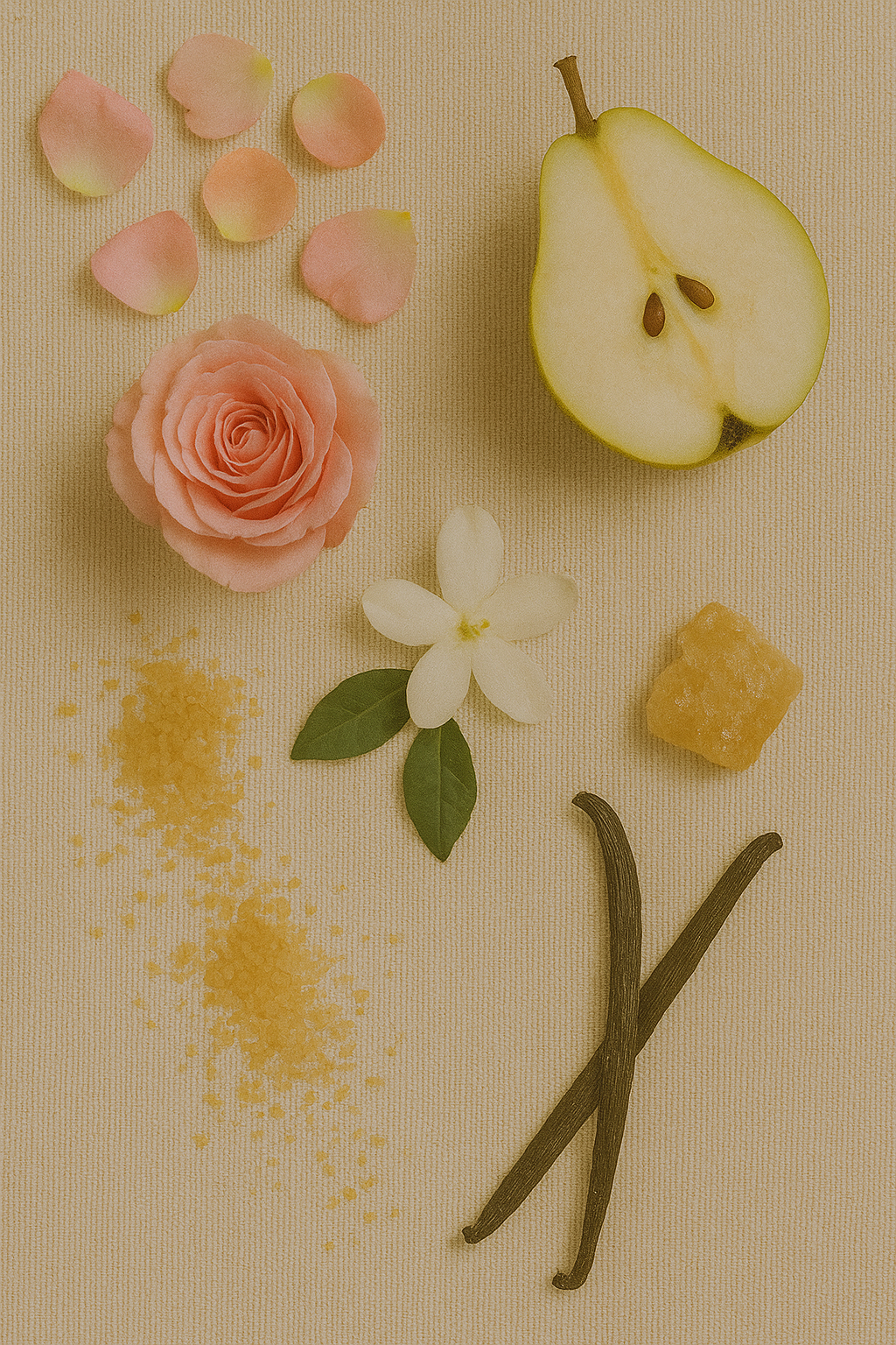 Geurnoten van Noa Lumi, een dupe van Lancôme Idôle. 