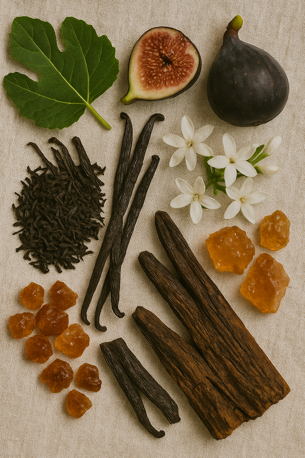 Geurnoten van ons parfum geïnspireerd op Le Labo - Thé Noir 29. Topnoten: Zwarte Thee, Bergamot, Vijg. Hartnoten: Cederhout, Vetiver, Muskaat. Basisnoten: Tabak, Amber, Tonkaboon