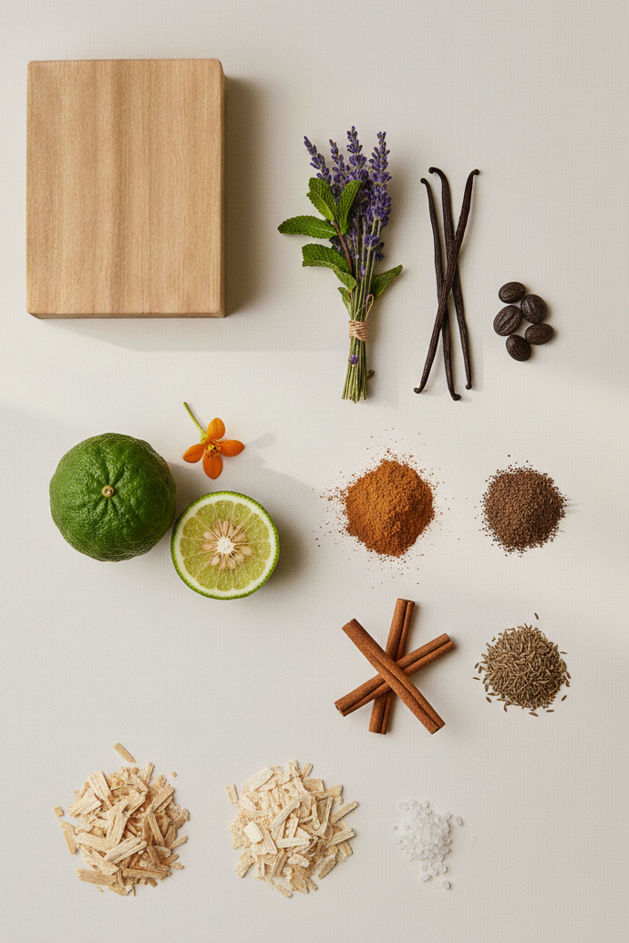 Ingredients of dupe Jean Paul Gaultier Le Male made by Scentique Amsterdam. Longlasting perfume dupe of Le Male.