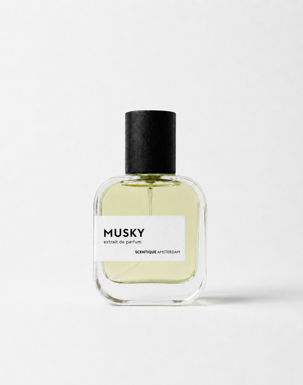 Musky 50 ml — unisex parfum geïnspireerd op Matière Première Crystal Saffron, met saffraan, muskus en ambroxan