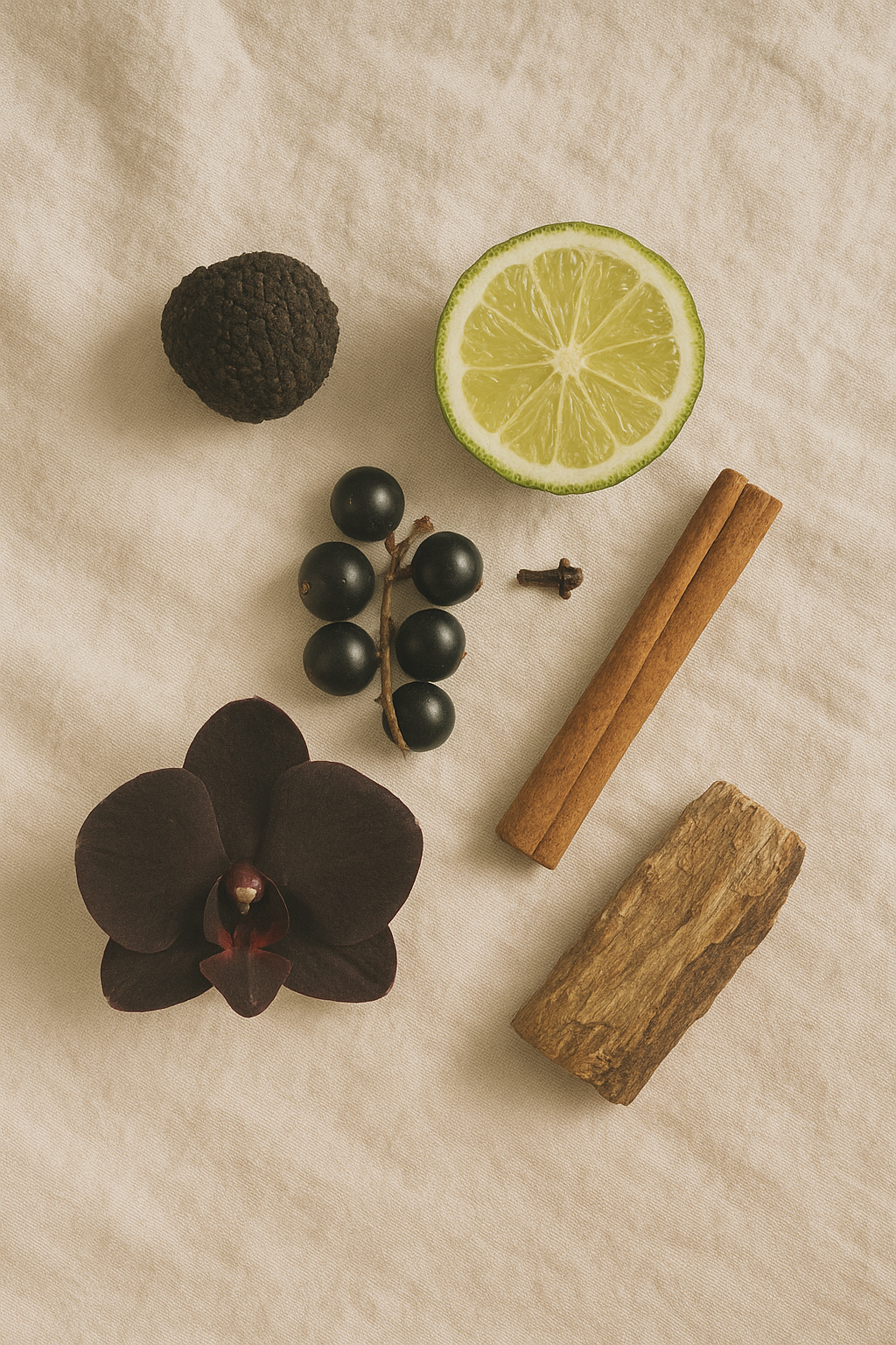 Ingredients dupe Tom Ford - Black Orchid 

Top Notes: Truffle, Blackcurrant, Bergamot, Ylang-Ylang
Heart Notes: Black Orchid, Lotus, Jasmine, Fruity Accords
Base Notes: Patchouli, Vanilla, Dark Chocolate, Incense, Vetiver, Sandalwood